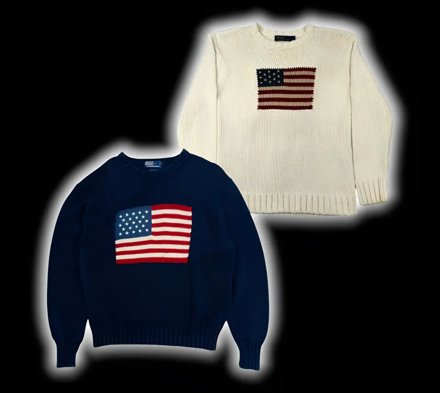 Ralph Lauren Flaggen-Strick-Lieferant