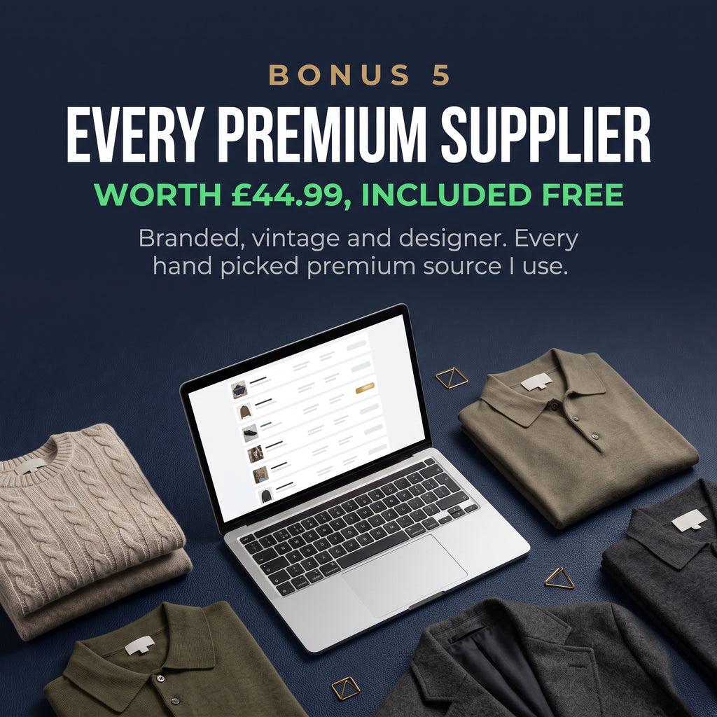Expert Reselling Kit: Stock, Every Supplier + 1:1 Call With Me