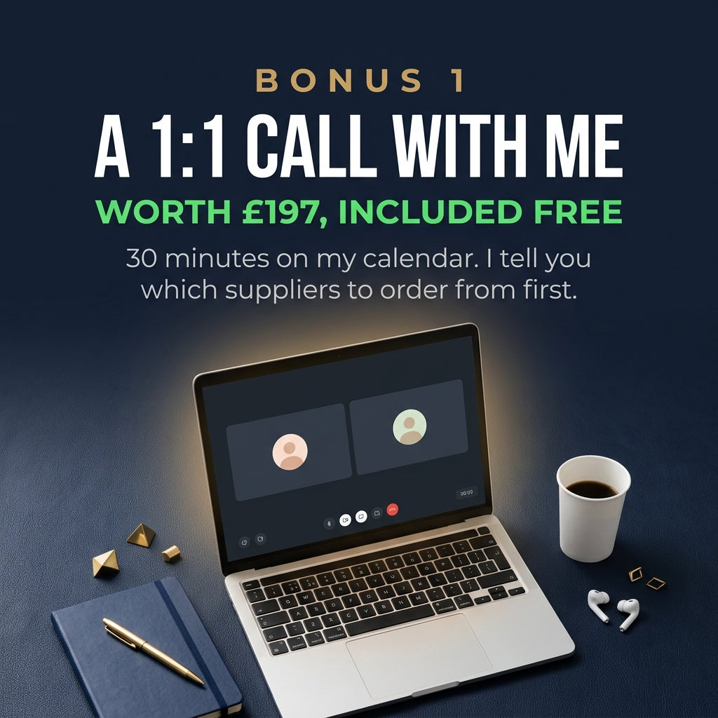 Expert Reselling Kit: Stock, Every Supplier + 1:1 Call With Me