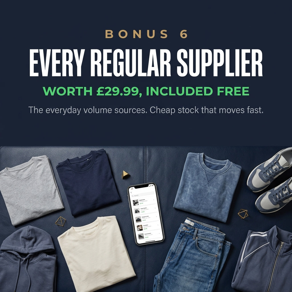 Expert Reselling Kit: Stock, Every Supplier + 1:1 Call With Me