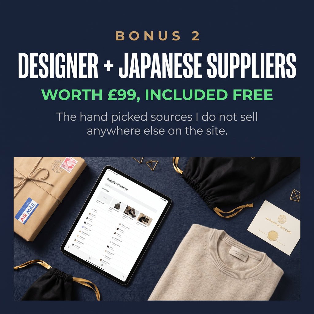 Expert Reselling Kit: Stock, Every Supplier + 1:1 Call With Me